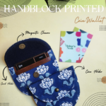 Handblock Printed Coin Wallet